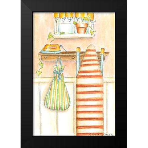 Laundry Day II (PT) Black Modern Wood Framed Art Print by Zarris, Chariklia