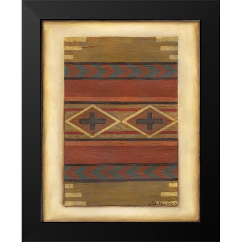 Rio Grande Weaving I Black Modern Wood Framed Art Print by Zarris, Chariklia
