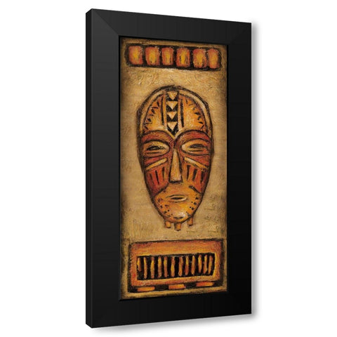 Swahili I Black Modern Wood Framed Art Print with Double Matting by Zarris, Chariklia