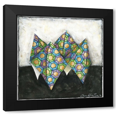 Fortune Teller Black Modern Wood Framed Art Print by Zarris, Chariklia