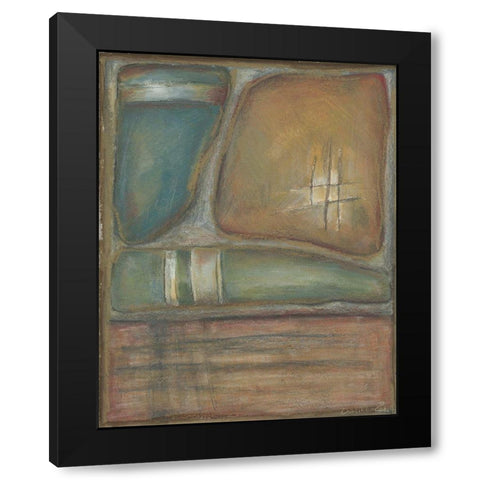 Relic I Black Modern Wood Framed Art Print with Double Matting by Zarris, Chariklia