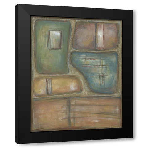 Relic II Black Modern Wood Framed Art Print with Double Matting by Zarris, Chariklia