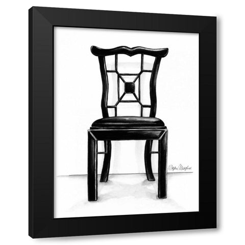 Designer Chair III Black Modern Wood Framed Art Print by Meagher, Megan