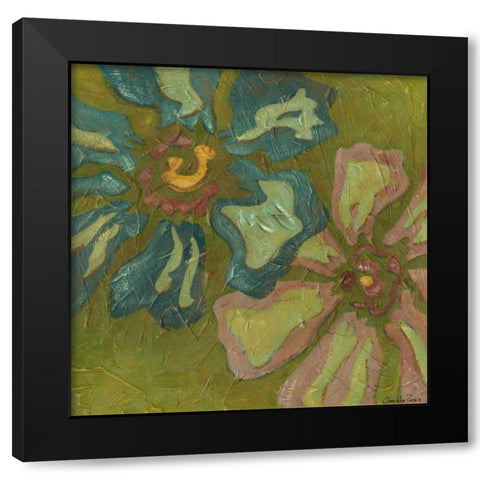 Electrelane III Black Modern Wood Framed Art Print with Double Matting by Zarris, Chariklia