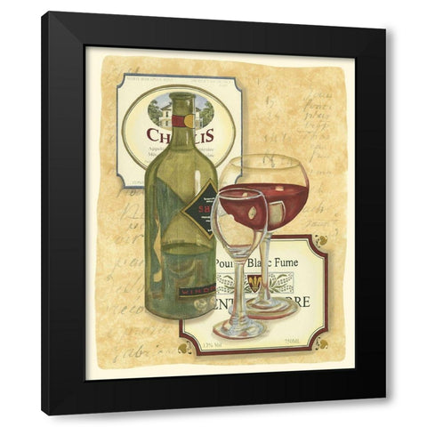 Small Wine Tasting I Black Modern Wood Framed Art Print with Double Matting by Vision Studio