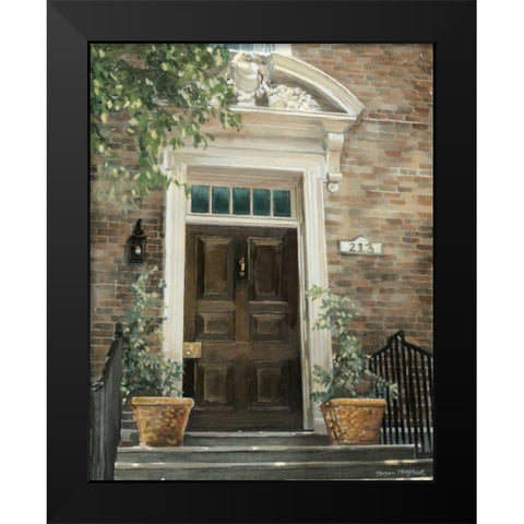 Custom Grove Avenue Black Modern Wood Framed Art Print by Meagher, Megan