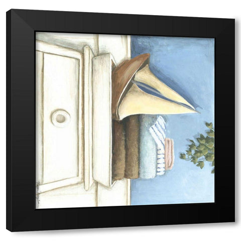Coastal Bath I Black Modern Wood Framed Art Print by Meagher, Megan