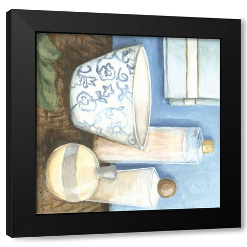 Coastal Bath II Black Modern Wood Framed Art Print by Meagher, Megan