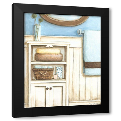 Coastal Bath III Black Modern Wood Framed Art Print by Meagher, Megan