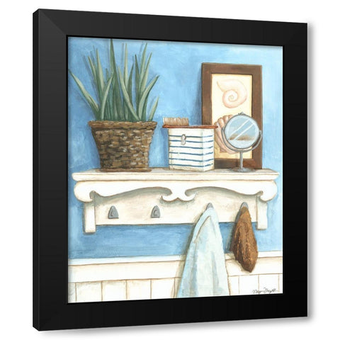 Coastal Bath IV Black Modern Wood Framed Art Print by Meagher, Megan