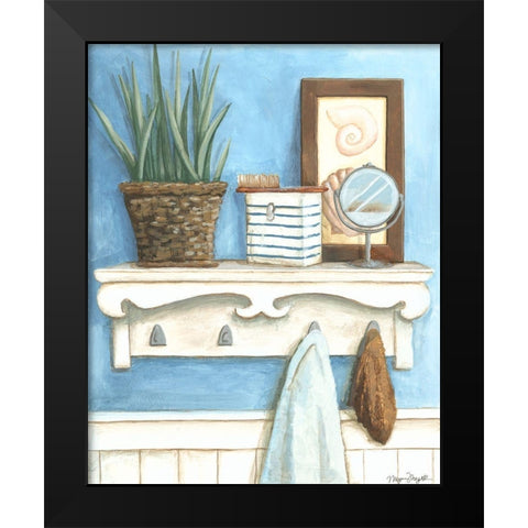 Coastal Bath IV Black Modern Wood Framed Art Print by Meagher, Megan