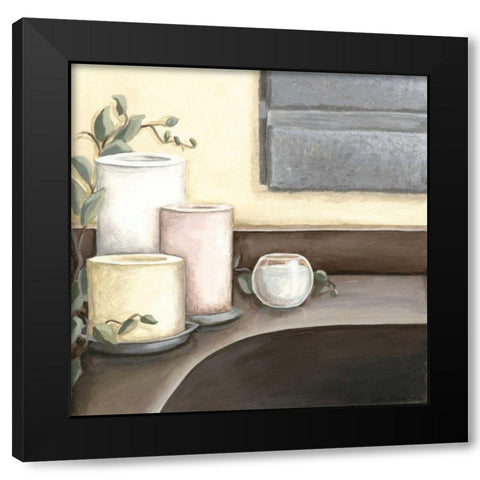 Spa Retreat II Black Modern Wood Framed Art Print by Meagher, Megan