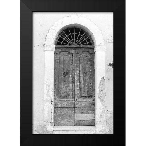 Enduring Black Modern Wood Framed Art Print by DeNardo, Laura