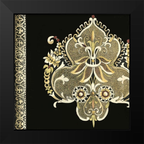 Small Regal Adornments I Black Modern Wood Framed Art Print by Zarris, Chariklia