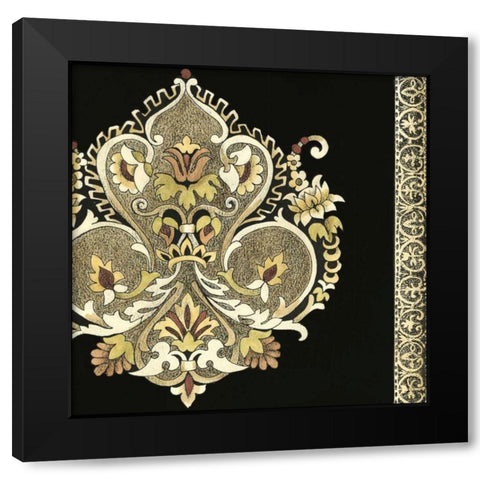 Small Regal Adornments II Black Modern Wood Framed Art Print with Double Matting by Zarris, Chariklia