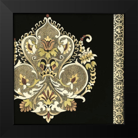 Small Regal Adornments II Black Modern Wood Framed Art Print by Zarris, Chariklia