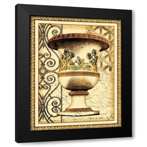 Small Gardens of Versailles I Black Modern Wood Framed Art Print by Vision Studio
