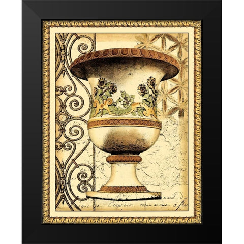 Small Gardens of Versailles I Black Modern Wood Framed Art Print by Vision Studio