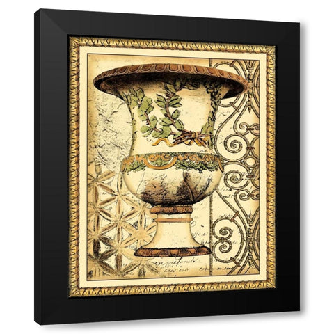 Small Gardens of Versailles II Black Modern Wood Framed Art Print by Vision Studio