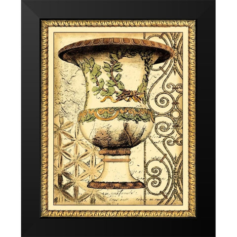 Small Gardens of Versailles II Black Modern Wood Framed Art Print by Vision Studio