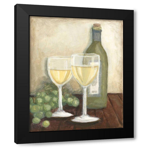 Chardonnay Black Modern Wood Framed Art Print with Double Matting by Meagher, Megan