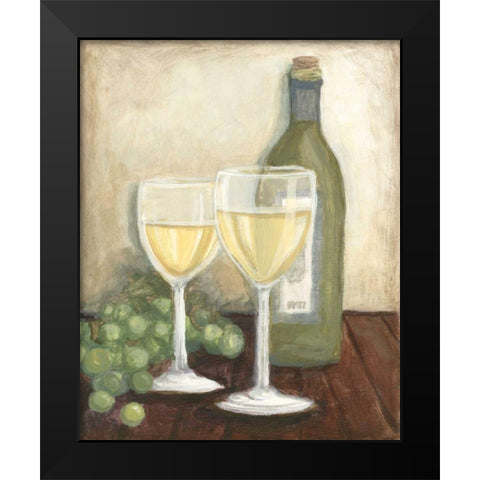Chardonnay Black Modern Wood Framed Art Print by Meagher, Megan