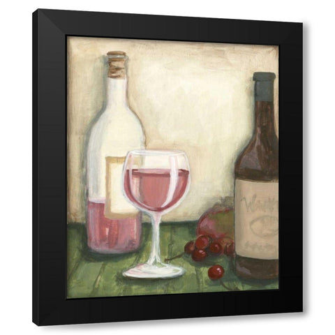 Rose Black Modern Wood Framed Art Print with Double Matting by Meagher, Megan