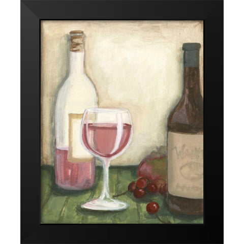 Rose Black Modern Wood Framed Art Print by Meagher, Megan