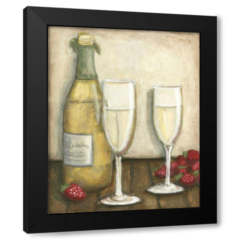 Champagne Black Modern Wood Framed Art Print by Meagher, Megan