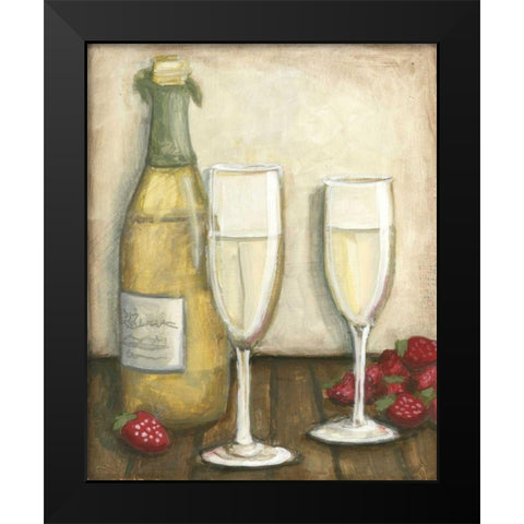 Champagne Black Modern Wood Framed Art Print by Meagher, Megan