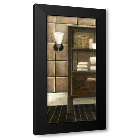 Modern Bath Panel I Black Modern Wood Framed Art Print by Meagher, Megan