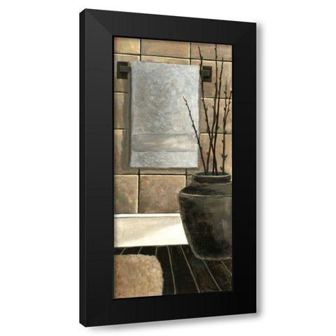 Modern Bath Panel II Black Modern Wood Framed Art Print by Meagher, Megan