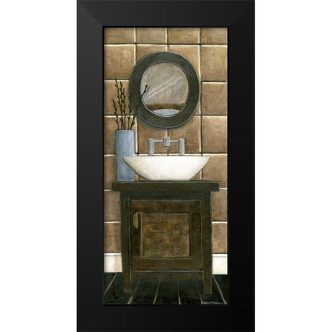 Modern Bath Panel III Black Modern Wood Framed Art Print by Meagher, Megan