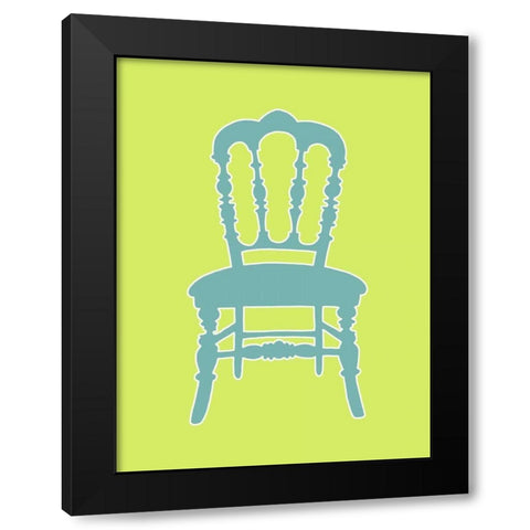 Small Graphic Chair III Black Modern Wood Framed Art Print by Zarris, Chariklia