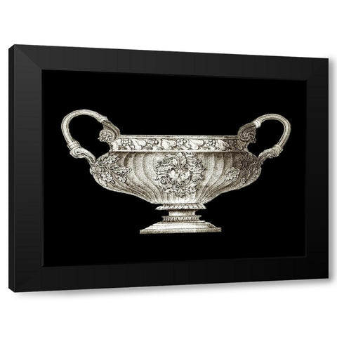 Small Garden Antiquities I (AH) Black Modern Wood Framed Art Print with Double Matting by Vision Studio