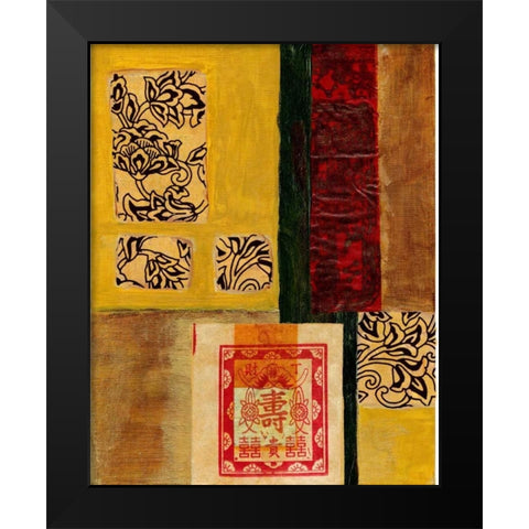 Lucky 33 Black Modern Wood Framed Art Print by Archie, Kate