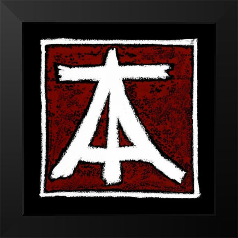 Origin Black Modern Wood Framed Art Print by Stramel, Renee W.