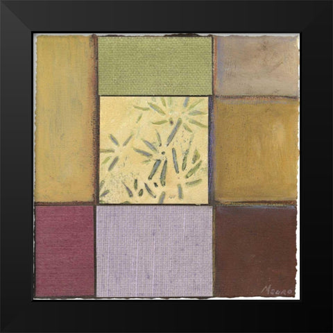 Bamboo in Plum Black Modern Wood Framed Art Print by Mauro