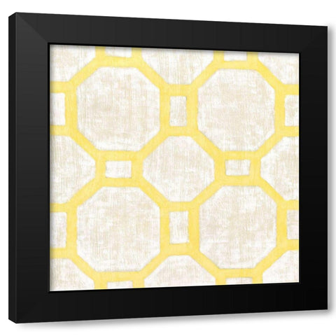 Garden Tile V Black Modern Wood Framed Art Print by Zarris, Chariklia