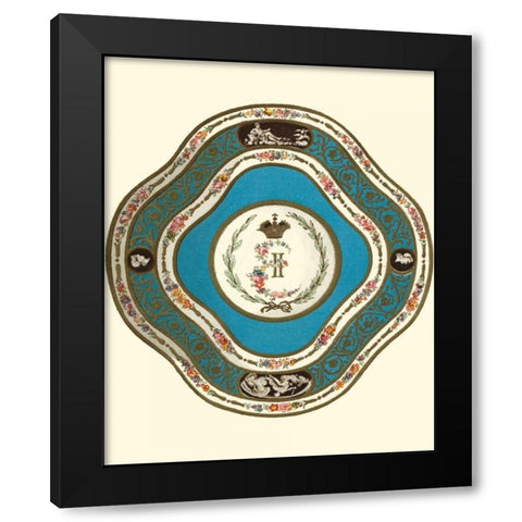 Sevres Porcelain II Black Modern Wood Framed Art Print by Garnier