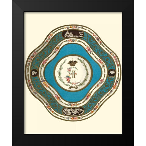 Sevres Porcelain II Black Modern Wood Framed Art Print by Garnier