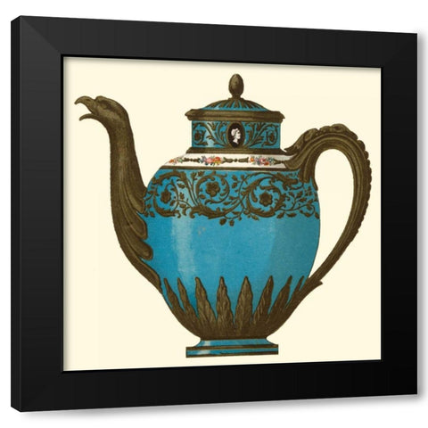 Sevres Porcelain III Black Modern Wood Framed Art Print by Garnier