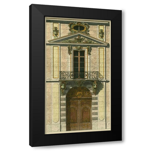 Elegant Entrance I Black Modern Wood Framed Art Print with Double Matting by Vision Studio