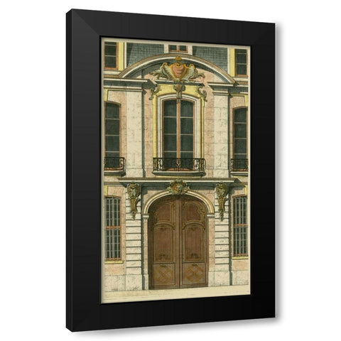 Elegant Entrance II Black Modern Wood Framed Art Print by Vision Studio