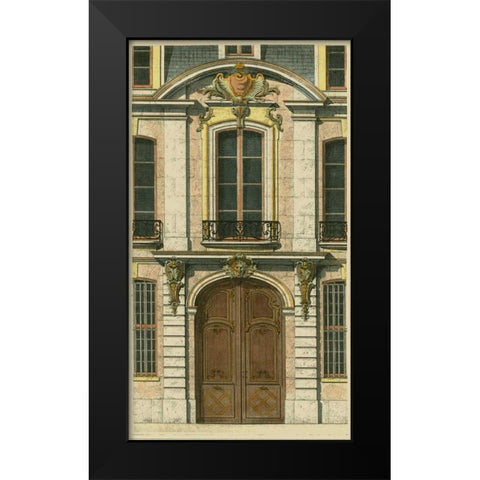 Elegant Entrance II Black Modern Wood Framed Art Print by Vision Studio