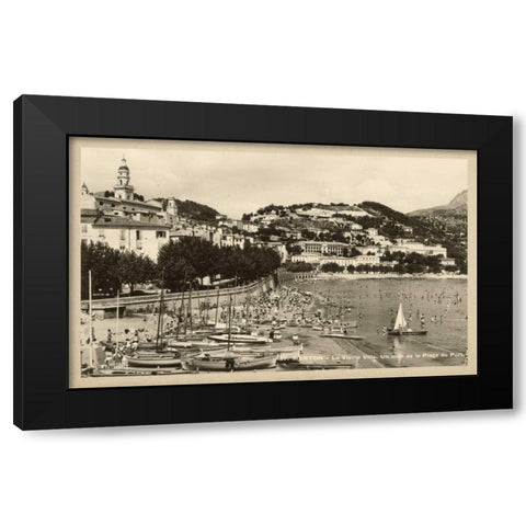 Summer in France II Black Modern Wood Framed Art Print with Double Matting by Unknown