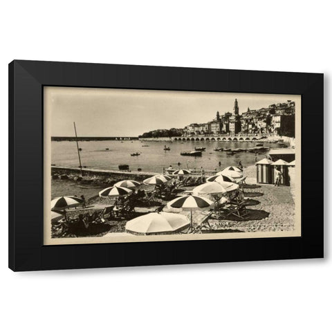 Summer in France III Black Modern Wood Framed Art Print with Double Matting by Unknown