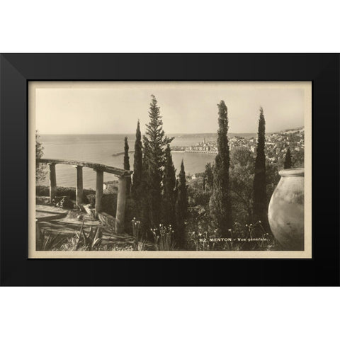 Summer in France V Black Modern Wood Framed Art Print by Unknown