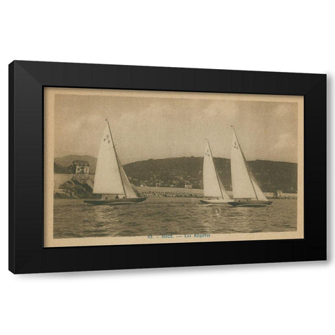 Summer in France VII Black Modern Wood Framed Art Print with Double Matting by Unknown