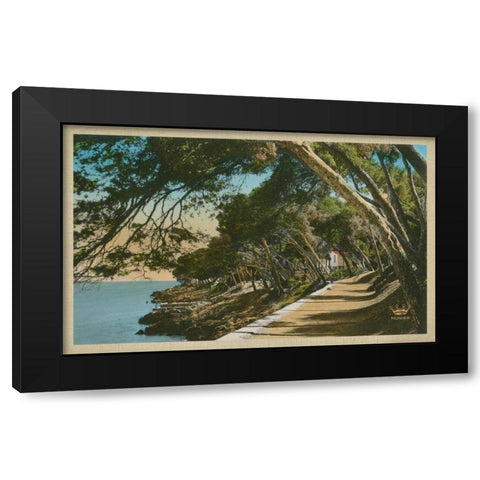The Cote dAzur IV Black Modern Wood Framed Art Print by Unknown